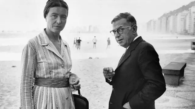 Jean-Paul Sartre y Simone de Beauvoir