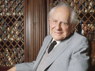 Karl Popper en 1991 